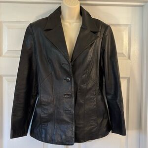 Wilson’s Vintage Black Leather Jacket Women's L